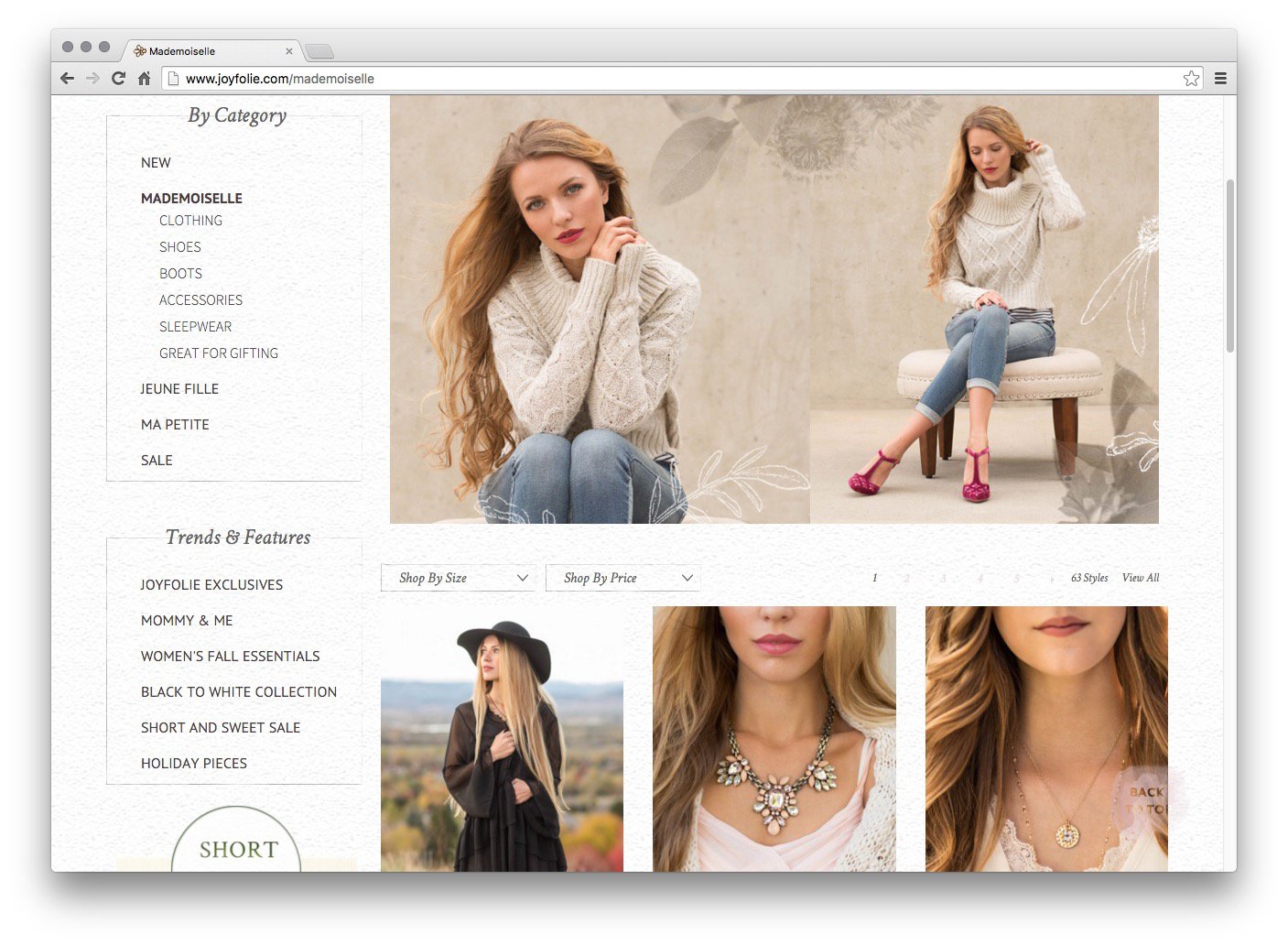 Joyfolie Magento Responsive Design Mademoiselle